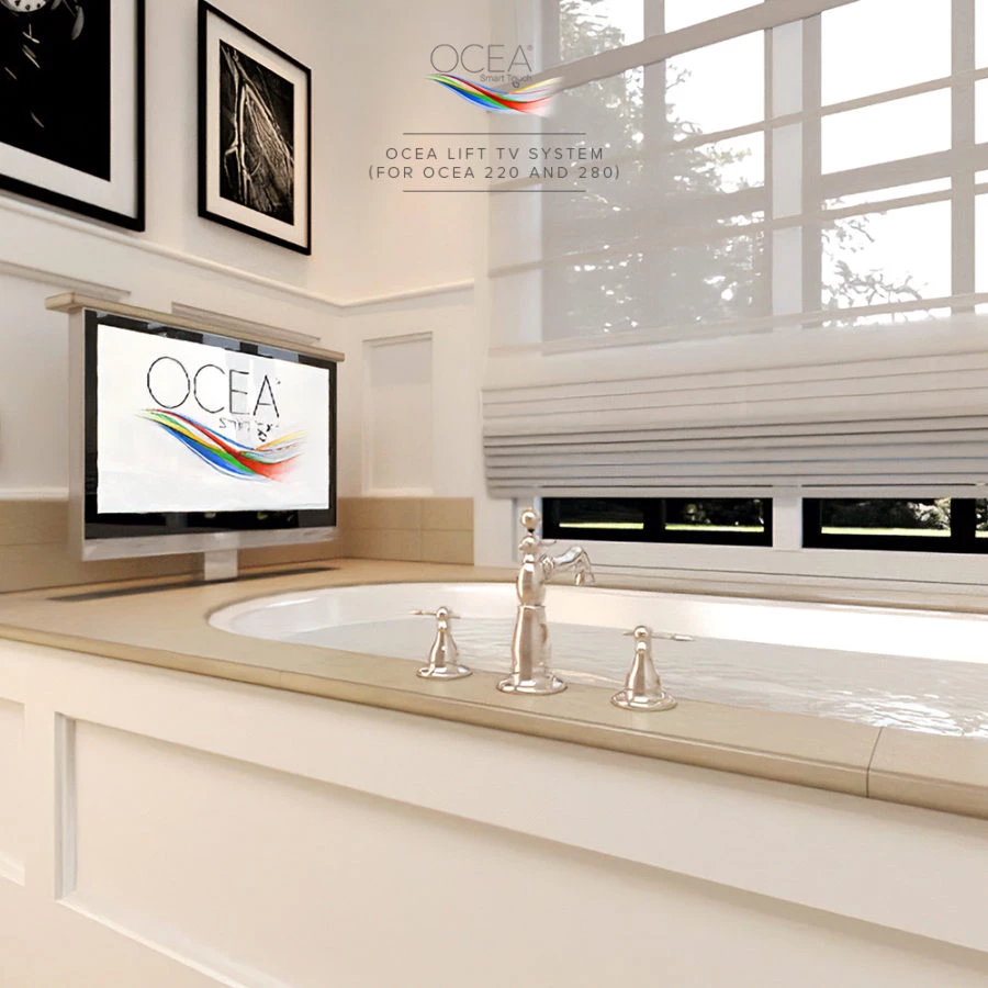 Glasgow bathroom TV with Ocea Pro lift system.