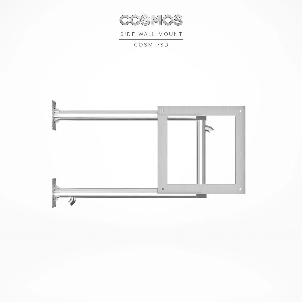 Side wall mount for Cosmos Outdoor TV, made from high-grade stainless steel, in Southampton.